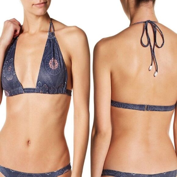 Revolve Tavik Yokota floral triangle bikini top M - Picture 1 of 4